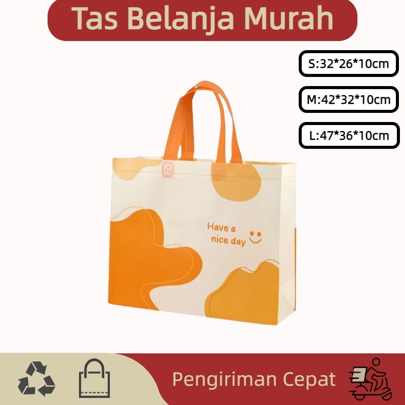 

Goodie bag-Tas Belanja tas spunbond tas souvenir premium tebal dan kuat/Terlaris lipat jumbo/ waterproof/shopping bag A21/A22