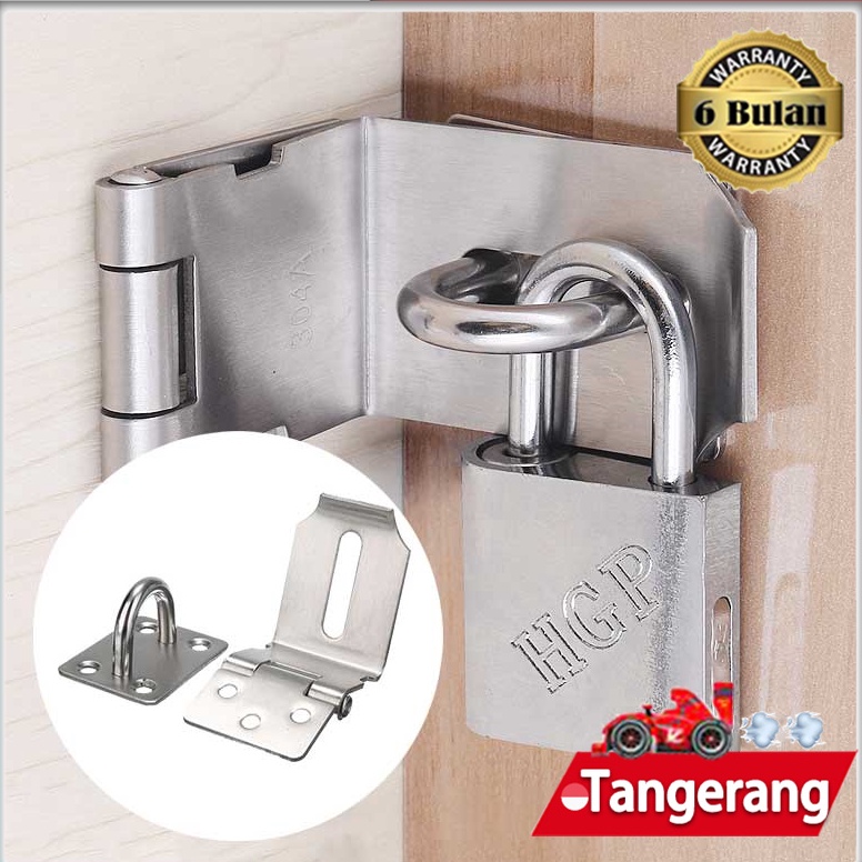 Hemat 3 Inch Overpal Siku Kecil  Kunci Pintu Overpal SUS 34 Stainless