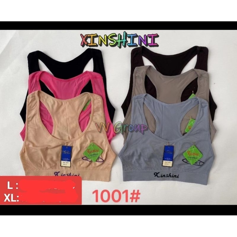 BRA BH SPORT XINSHINI MINISET RAJUT TANPA BUSA TANPA KAWAT IMPORT KATUN ADEM LEMBUT MURAH PREMIUM 10