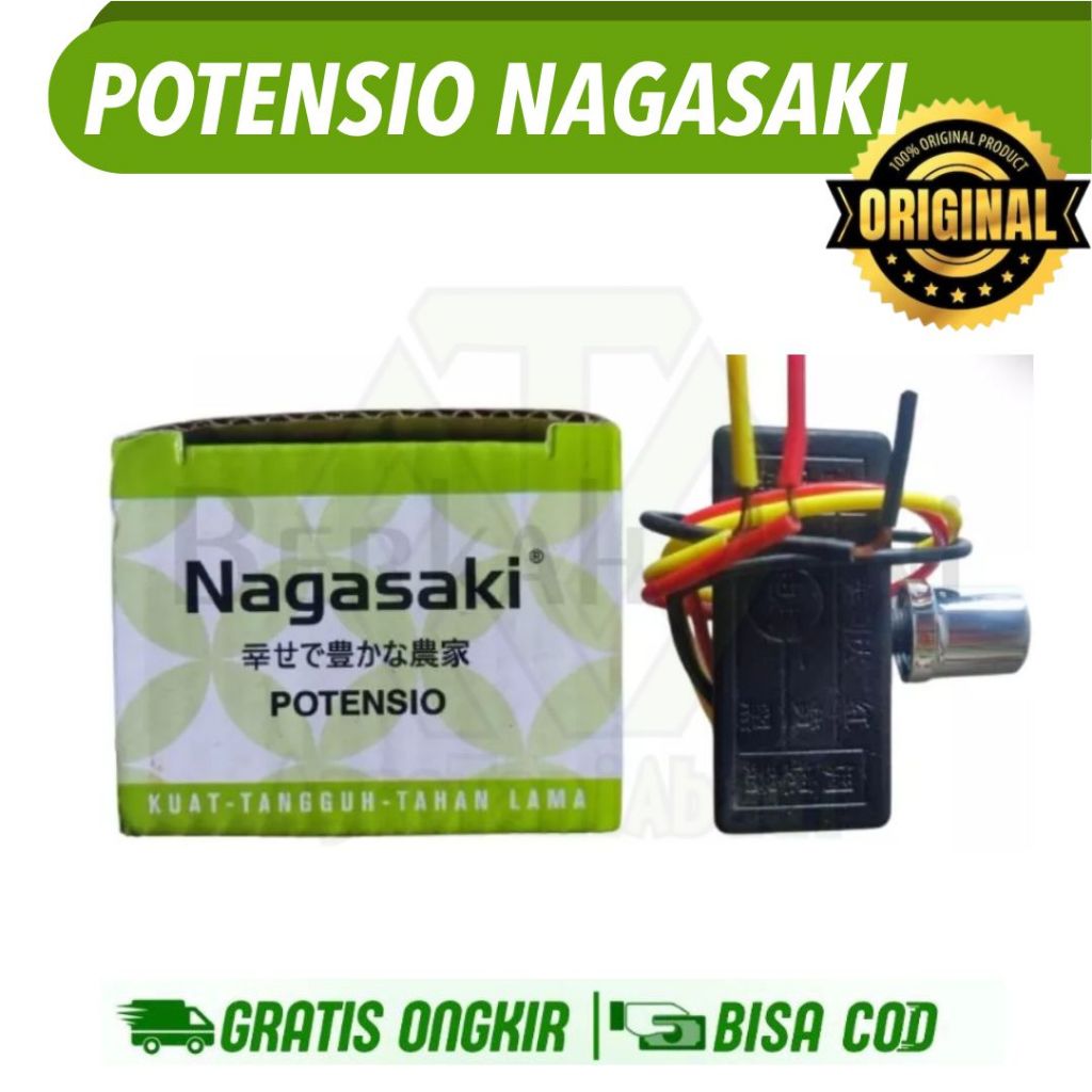 Potensio Nagasaki Pengatur Kecepatan Pompa tangki Sprayer Elektrik Potensio Dimmer Voltase