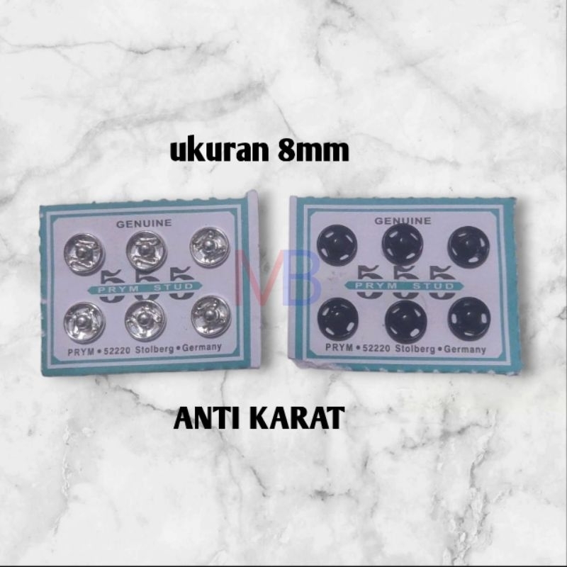 Kancing Jepret Anti Karat NIKEL & HITAM/ kancing cetet / snap jepret / snap button