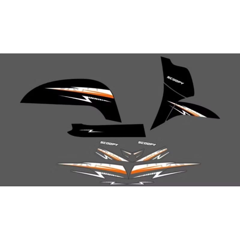 STRIPING TRANSPARAN SCOOPY 2019 DESAIN LIST Z SIMPLE