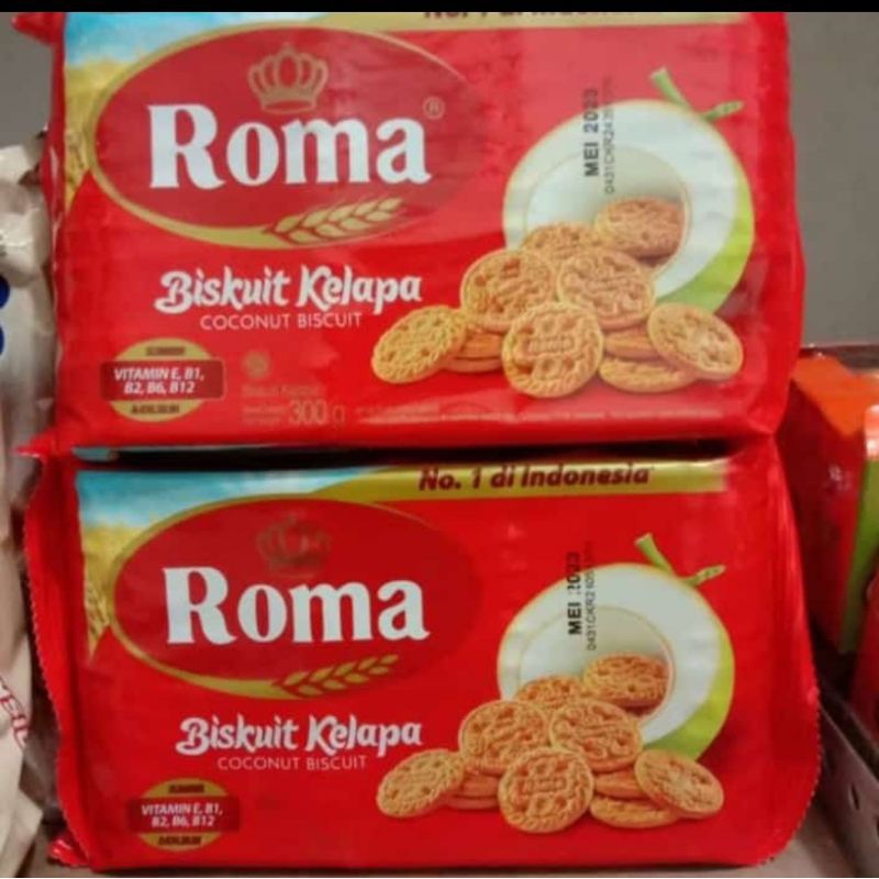 

Biskuit roma kelapa kemasan 300 gr