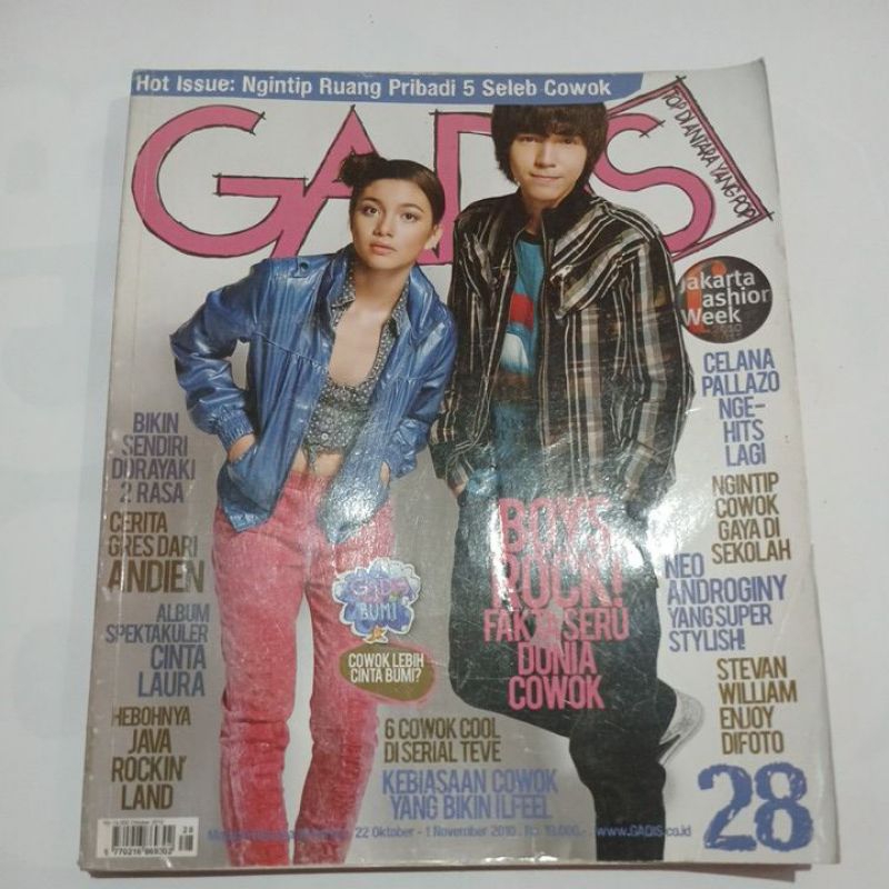 MAJALAH GADIS NO.28 NOVEMBER 2010