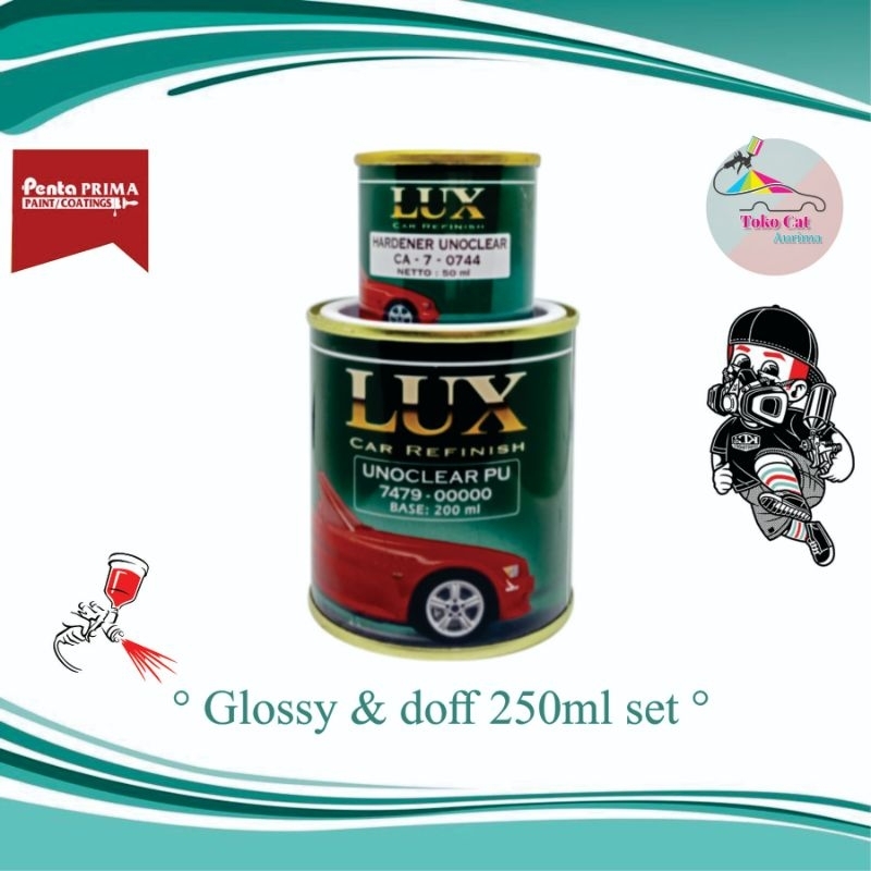 PERNIS PENTA LUX VARNISH CLEAR GLOSS CLEAR DOFF LUX 250ML/SET ORIGINAL