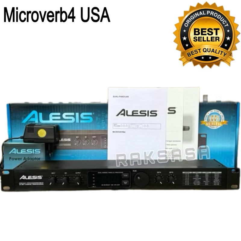 Effect Vokal Alesis Microverb 4 USA Original Made in USA Kuping Besi Alesis Microverb4 Bagus Murah (