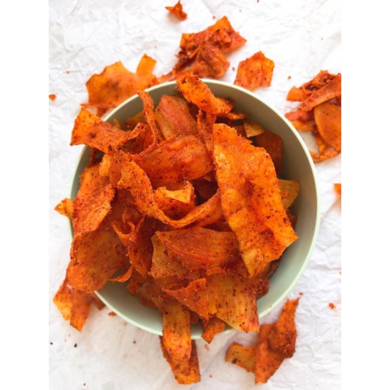 keripik singkong pedas bawang