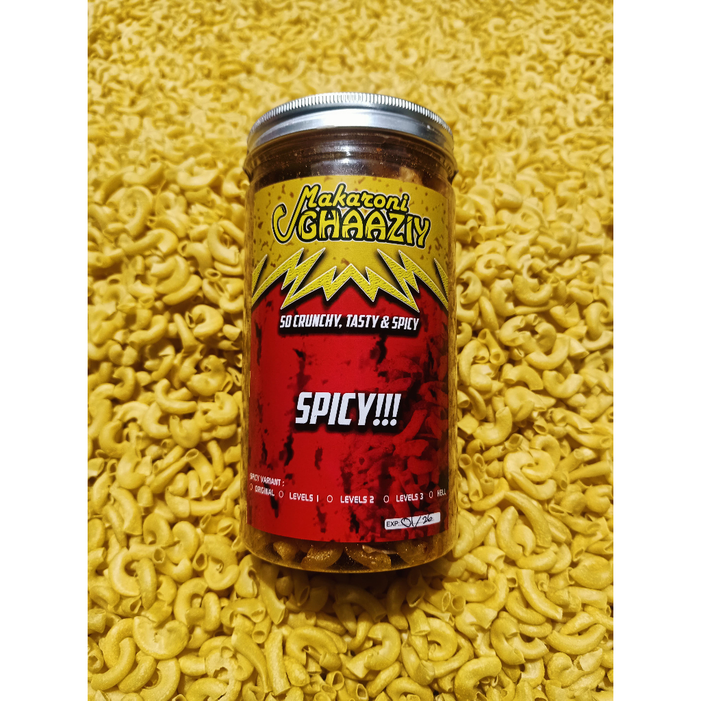 

Kacang Telor Special Makaroni Ghaaziy Kemasan Toples 1L / Makaroni Kriuk / Makaroni KRESS / Makaroni Asli Malang