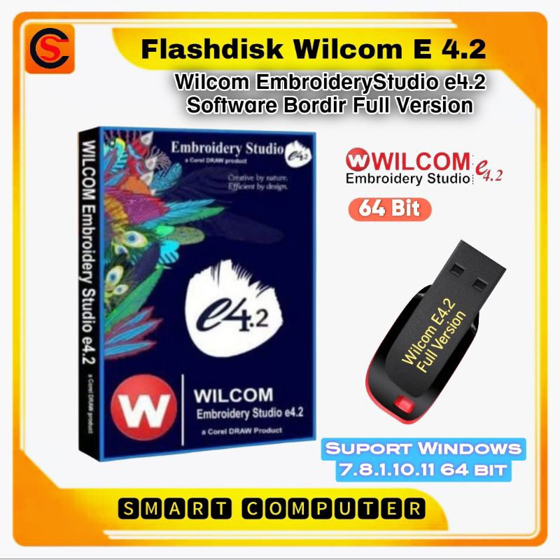 Wilcom E4.2 Flashdisk Embroidery Studio e4.2 64 Bit Full version