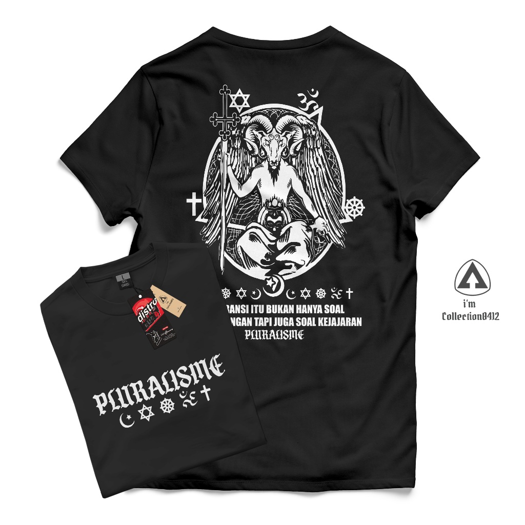 KAOS PLURALISME LONG LIVE / Baju Islam Santri Nahdlatul Ulama / Tshirt Distro MLI [AN-6485]