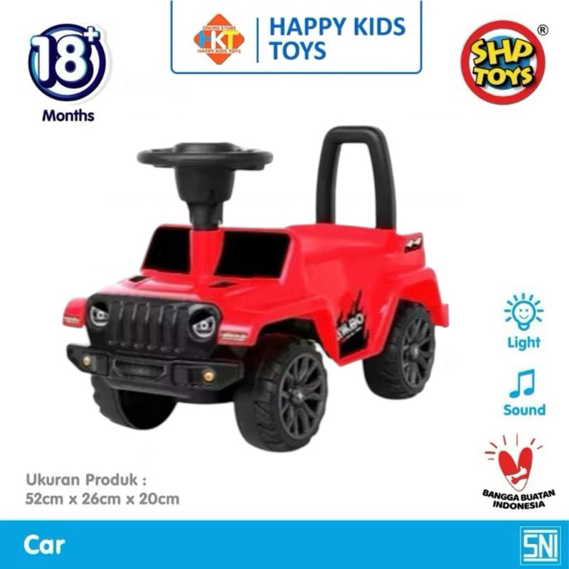 SHP RAMBO 891 MOBIL JEEP ANAK BISA DINAIKI ADA MUSIK MOBIL TUNGGANG