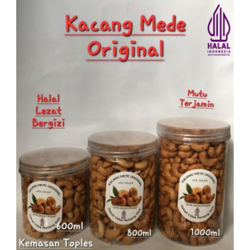 

Kacang Mede Original 600ml 800ml 1000ml