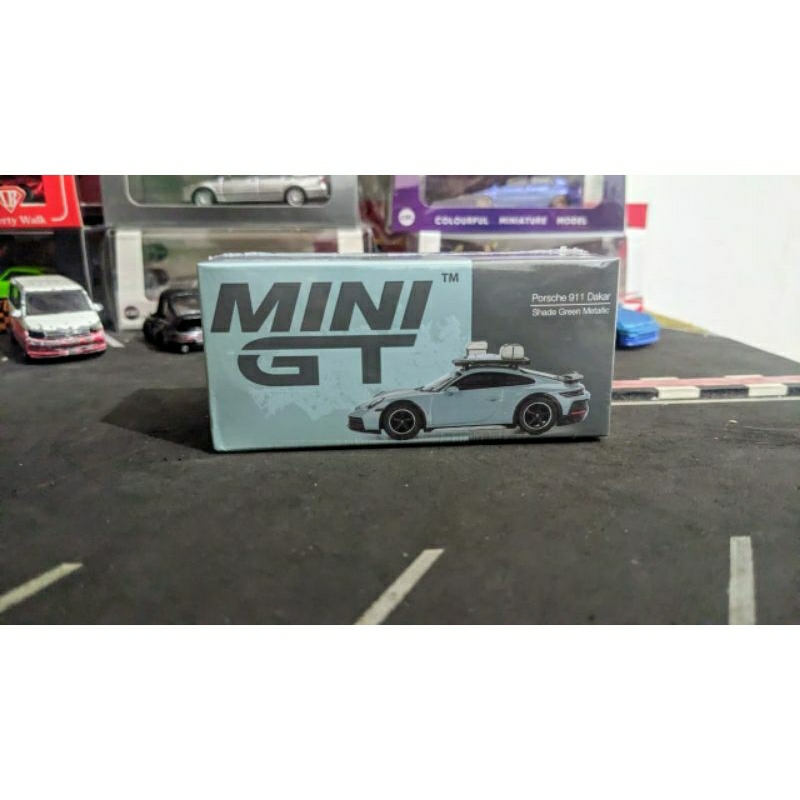 Diecast Mini GT Porsche 911 Dakar Shade Green Metallic no 780 Segel