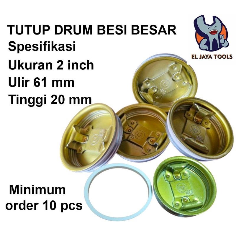 Tutup drum besi besar (bekas)