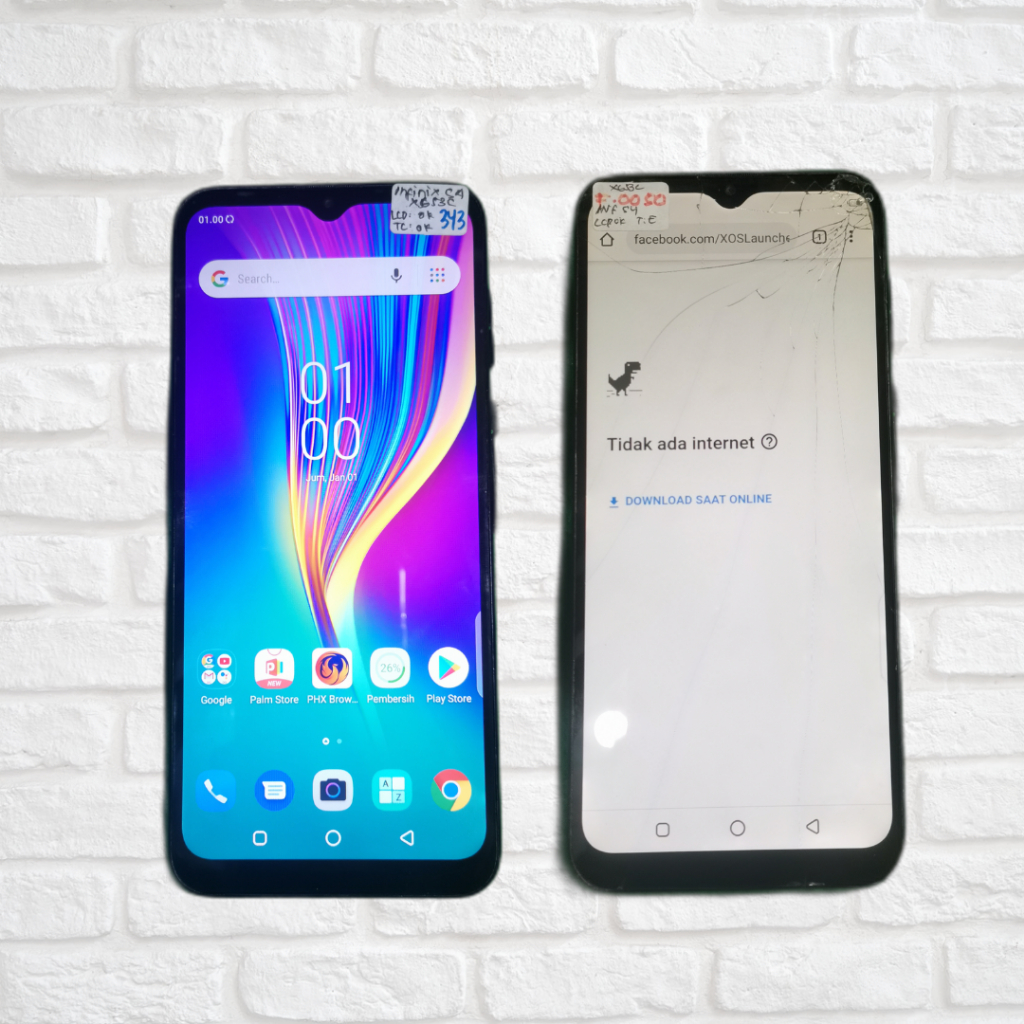 LCD Frame Infinix Smart 4 - X653 / X653C Original copotan | Minus (Lihat Foto Variasi)