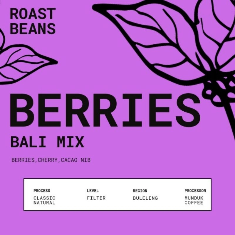 

Kopi Berries Bali Bean Arabica Bubuk Coffee Specialty Coffee Bean 200gr
