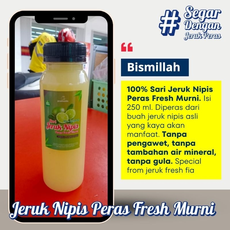 

SARI JERUK NIPIS/JERUK NIPIS PERAS FRESH MURNI 100%