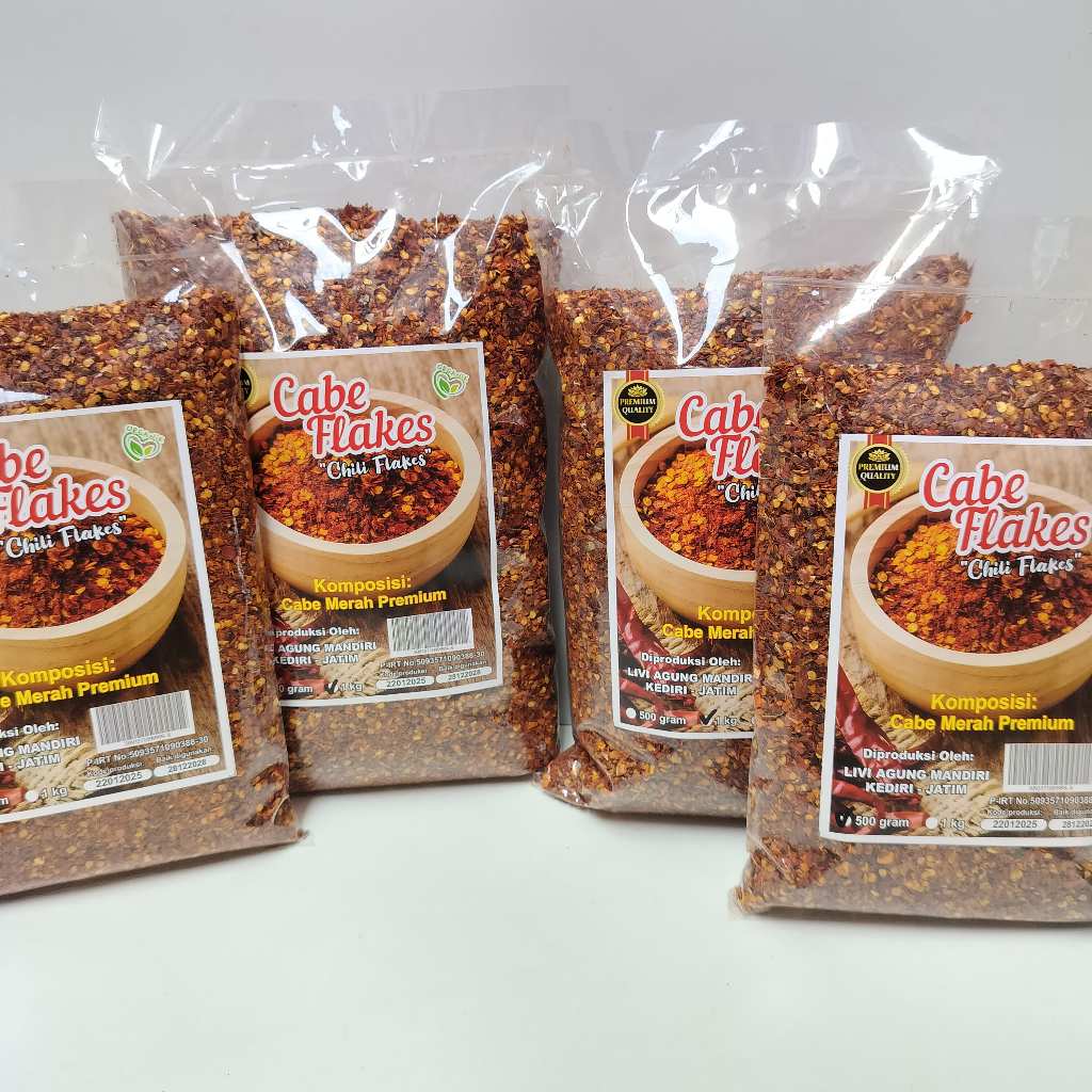 

Chili flakes 100 Gr & 250 Gr Cabai Kering Untuk Taburan Dan Campuran Masakan