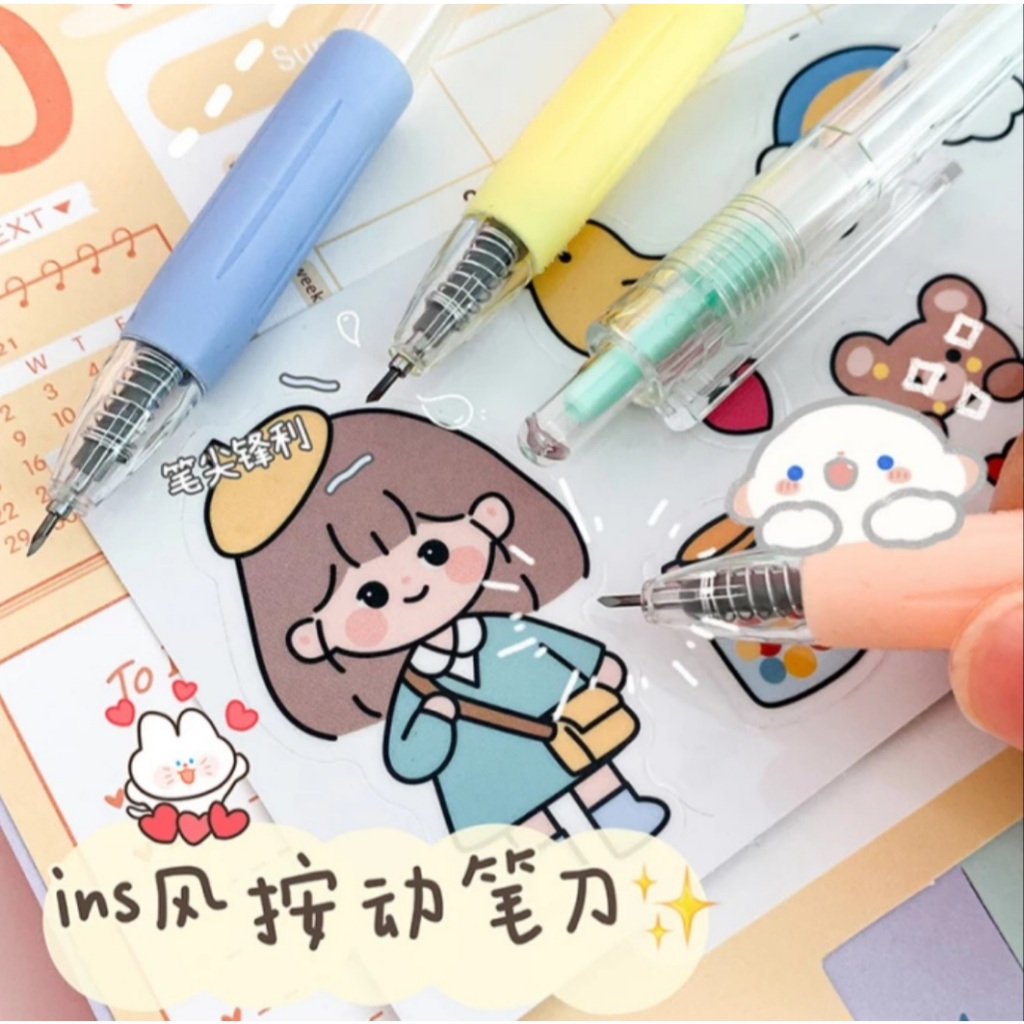 

Mini Pwn Cutter Pena Pemotong Cutter Pen Pastel