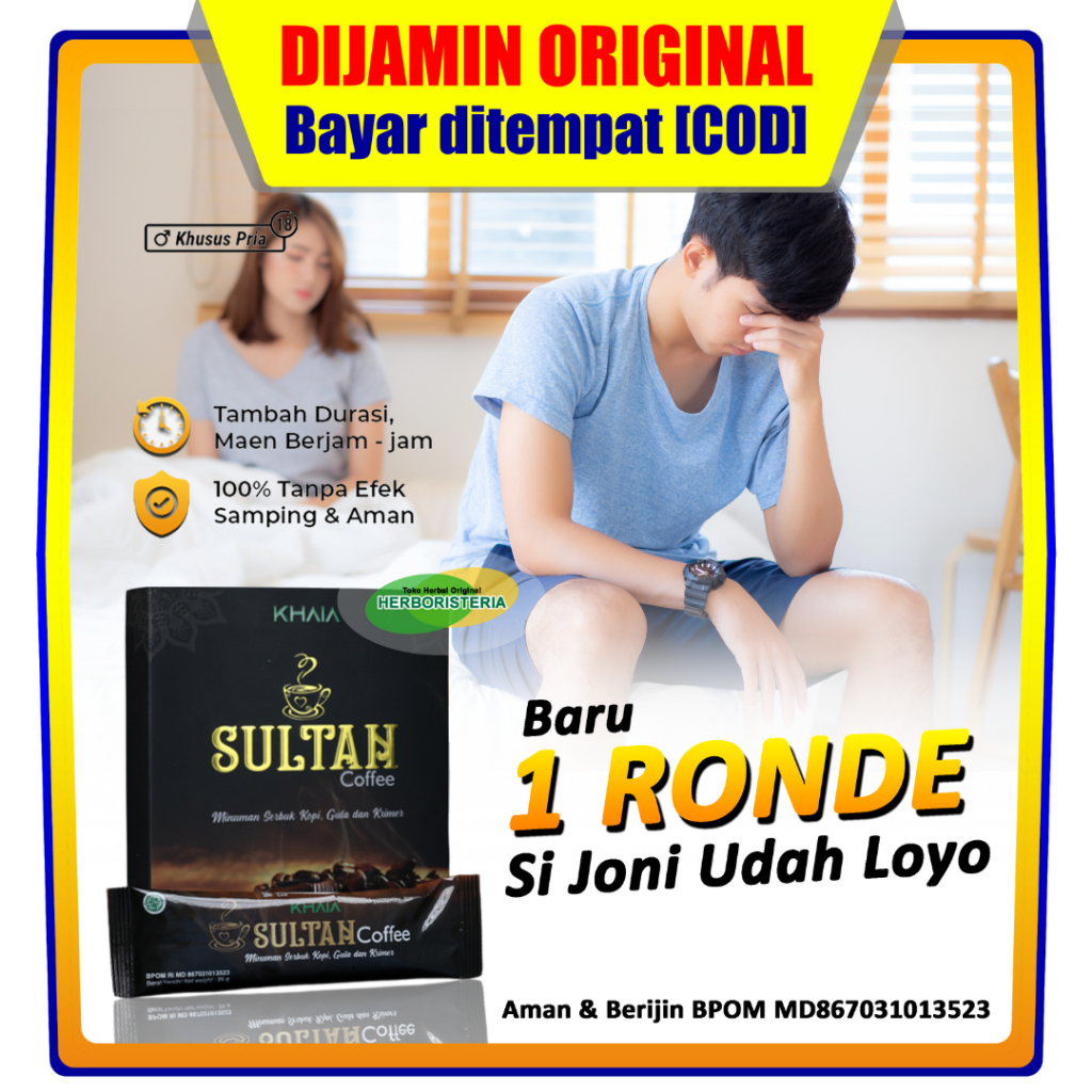 

Sultan Coffee by Khaia Original | Sultan Kopi Stamina Pria Perkasa | Baru 1 Ronde Si Joni Sudah Loyo