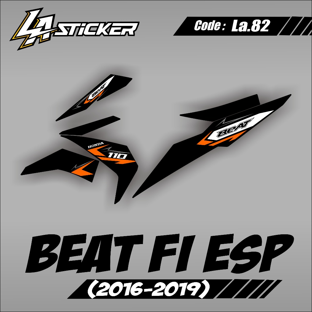 Striping Stiker Beat Fi Esp Street 2016 2017 2018 2019 semi full -stiker Striping Beat Beat Desain V