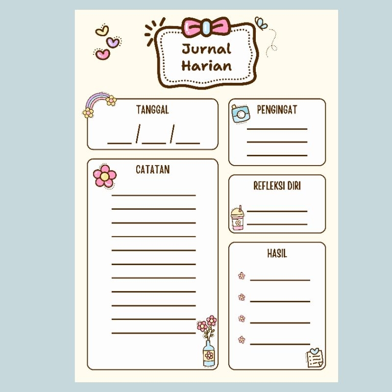 

Jurnal Harian | Binder | Daily Planner | Loose Leaf | A5 | Art Paper