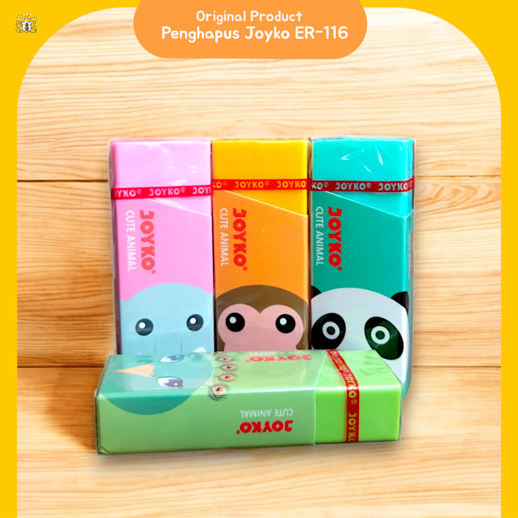 

Penghapus Animal Warna Joyko ER-116 / Warna-Warni Penghapus Pensil