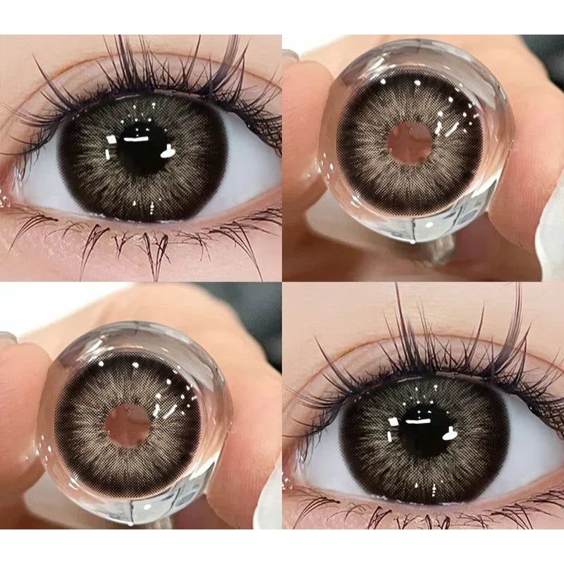 CC 13 Softlens Kombinasi Gray dan Brown Premium 14.5 MM Normal / Softlens Grey / Softlens Coklat / S