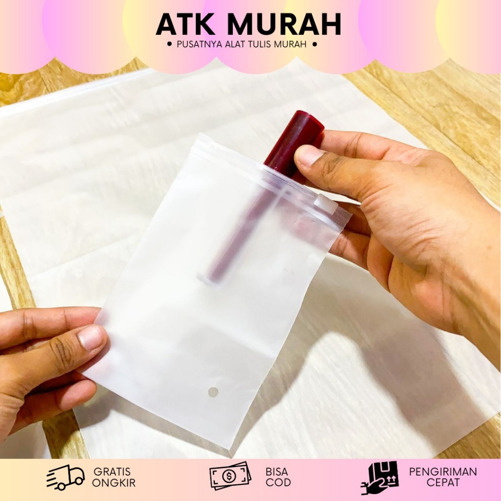 ZIPLOCK DOFF TRANSPARAN KECIL SEDANG BESAR | ZIP BAG DOFF TRANSPARAN | PLASSTICK ZIPPER MURAH TERJAN