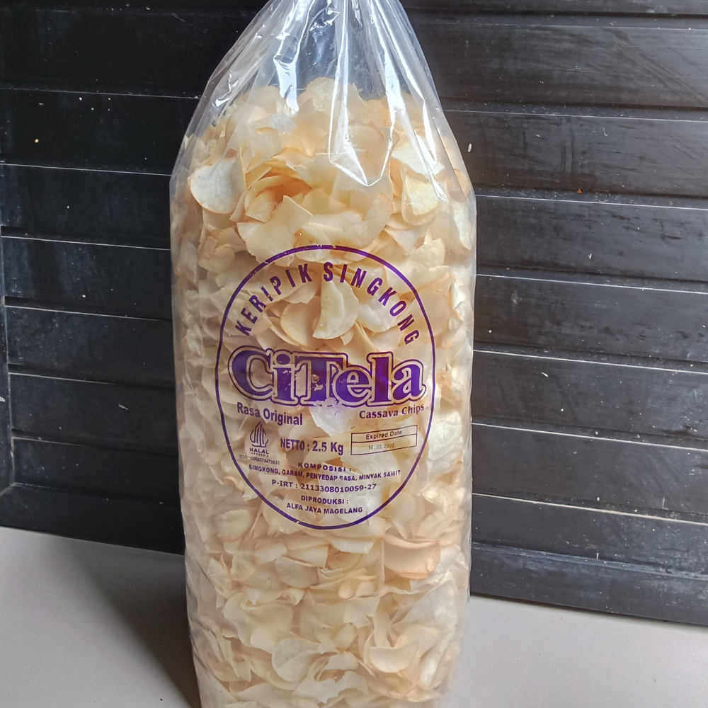 

KERIPIK SINGKONG CITELA 1 KG / CASSAVA CHIPS