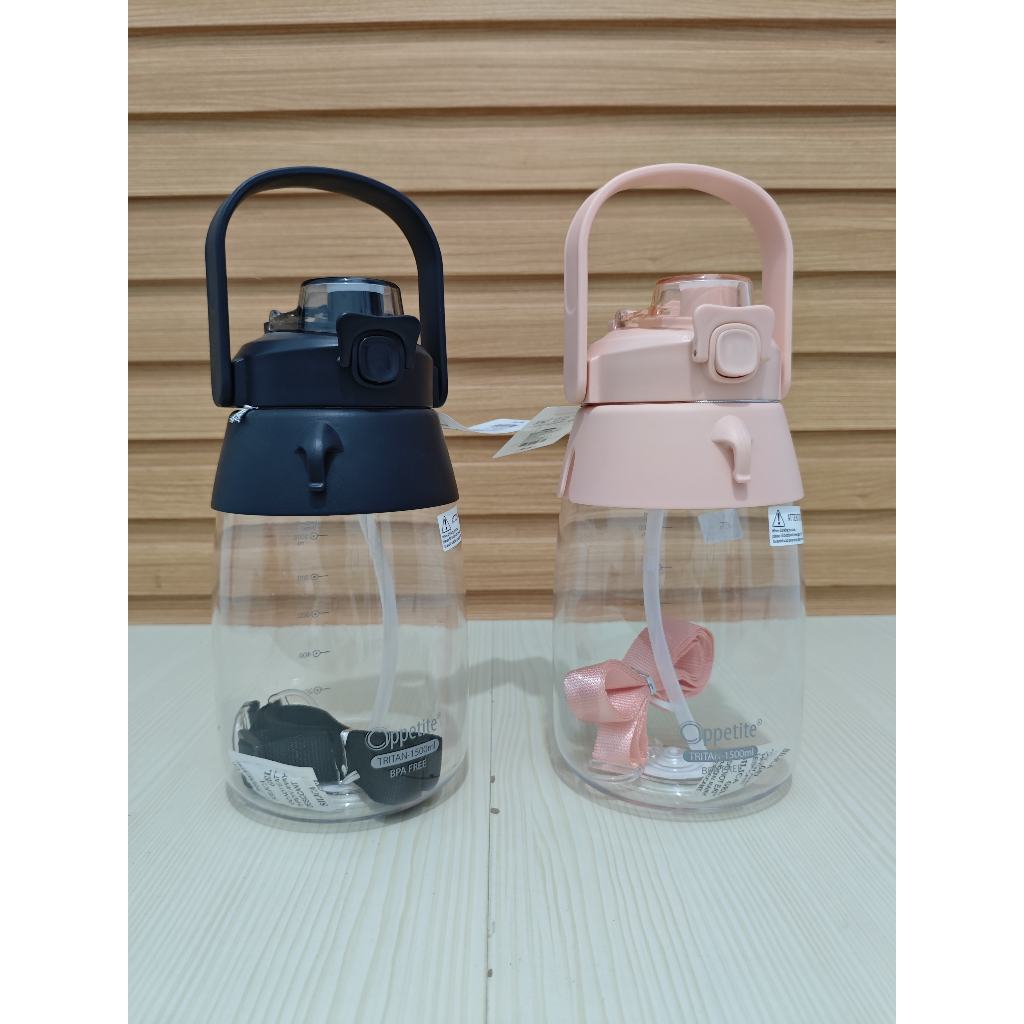 Appetite Botol Minum Tritan Warna Pink Hitam