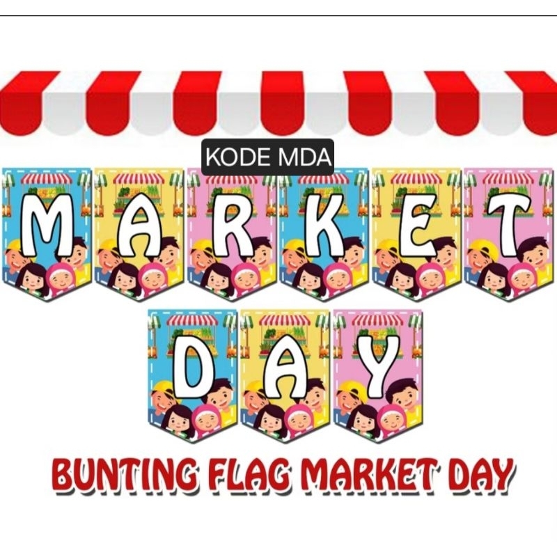 Banner Market Day | Bunting Flag Market Day