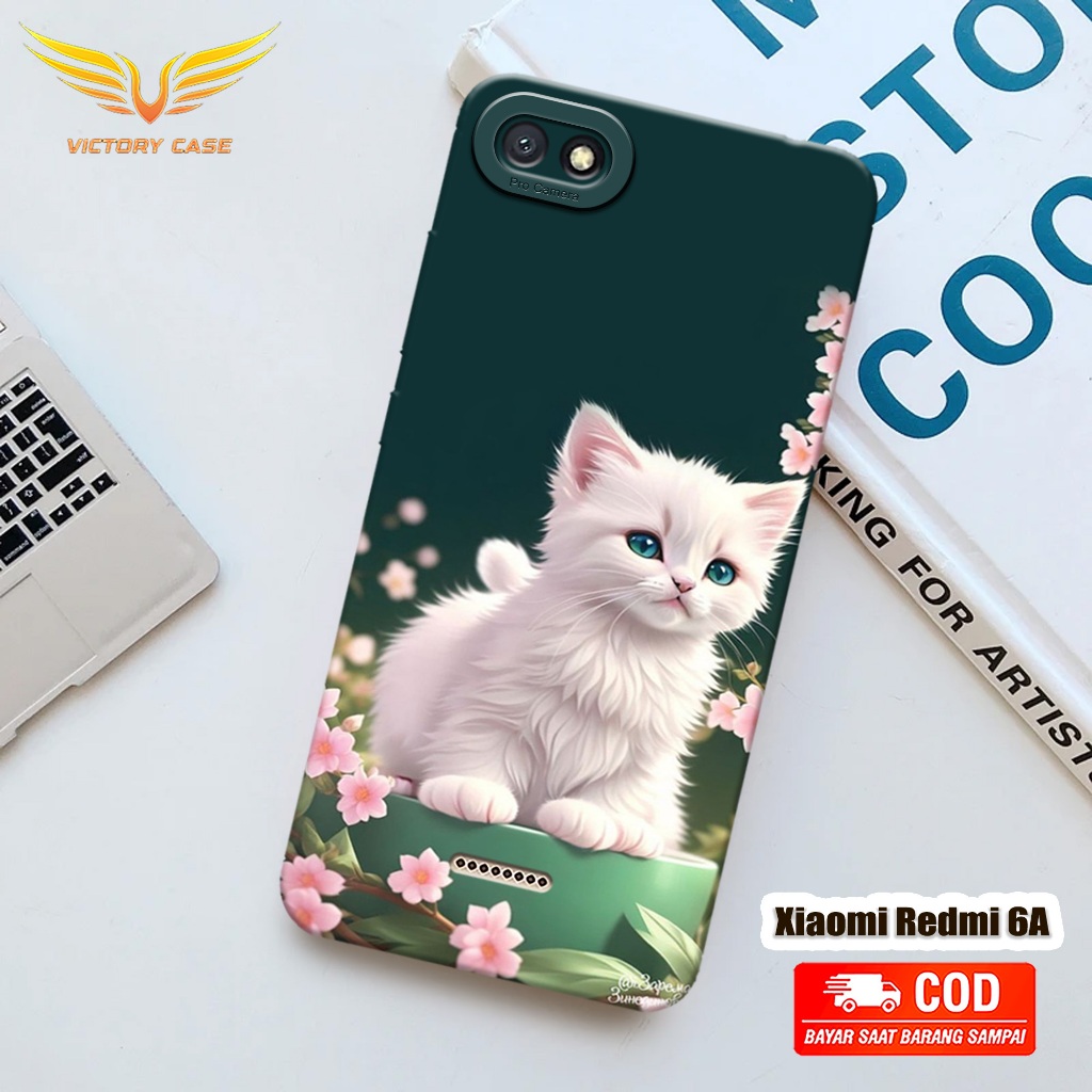 New! Kucing Case - Softcase Xiaomi Redmi 6A Terbaru - Case Hp Xiaomi Redmi 6A - Casing Xiaomi Redmi 