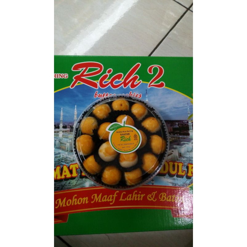 

BEST DEALS KUE KERING RICH 2 /HAMPERS LEBARAN / KUE KERING TOPLES CAMPUR ISI 6 TOPLES(ISIAN KUE