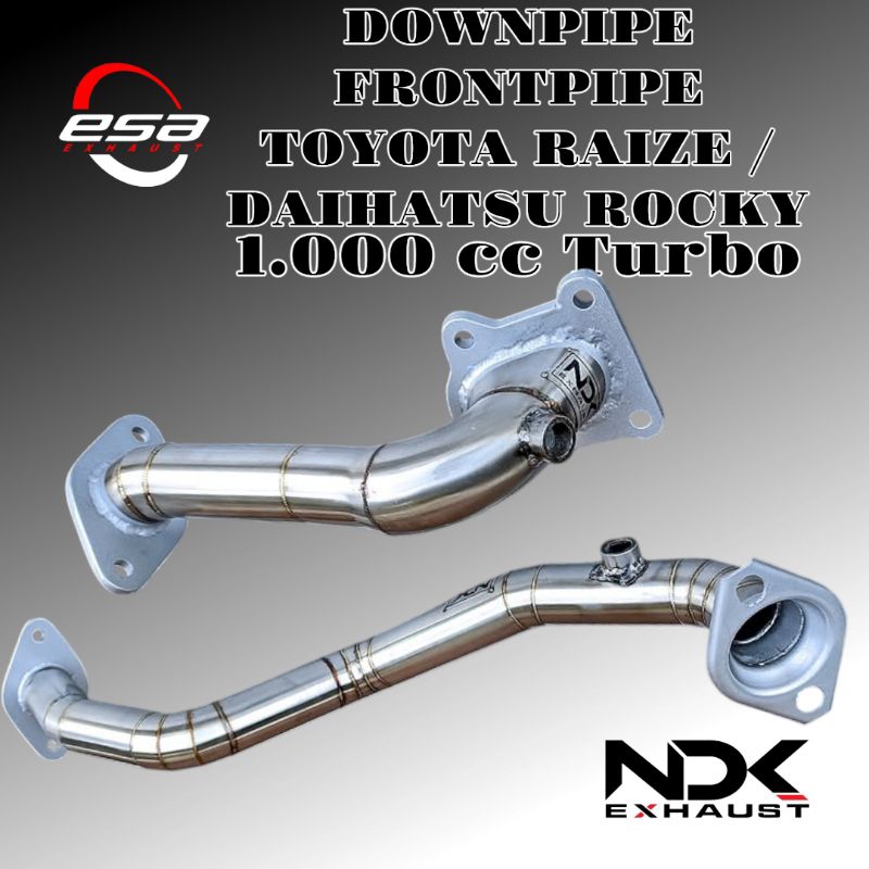 DOWNPIPE FRONTPIPE NDK EXHAUST RAIZE ROCKY 1000 CC TURBO DOWNPIPE FRONTPIPE RACING KNALPOT MOBIL RAC