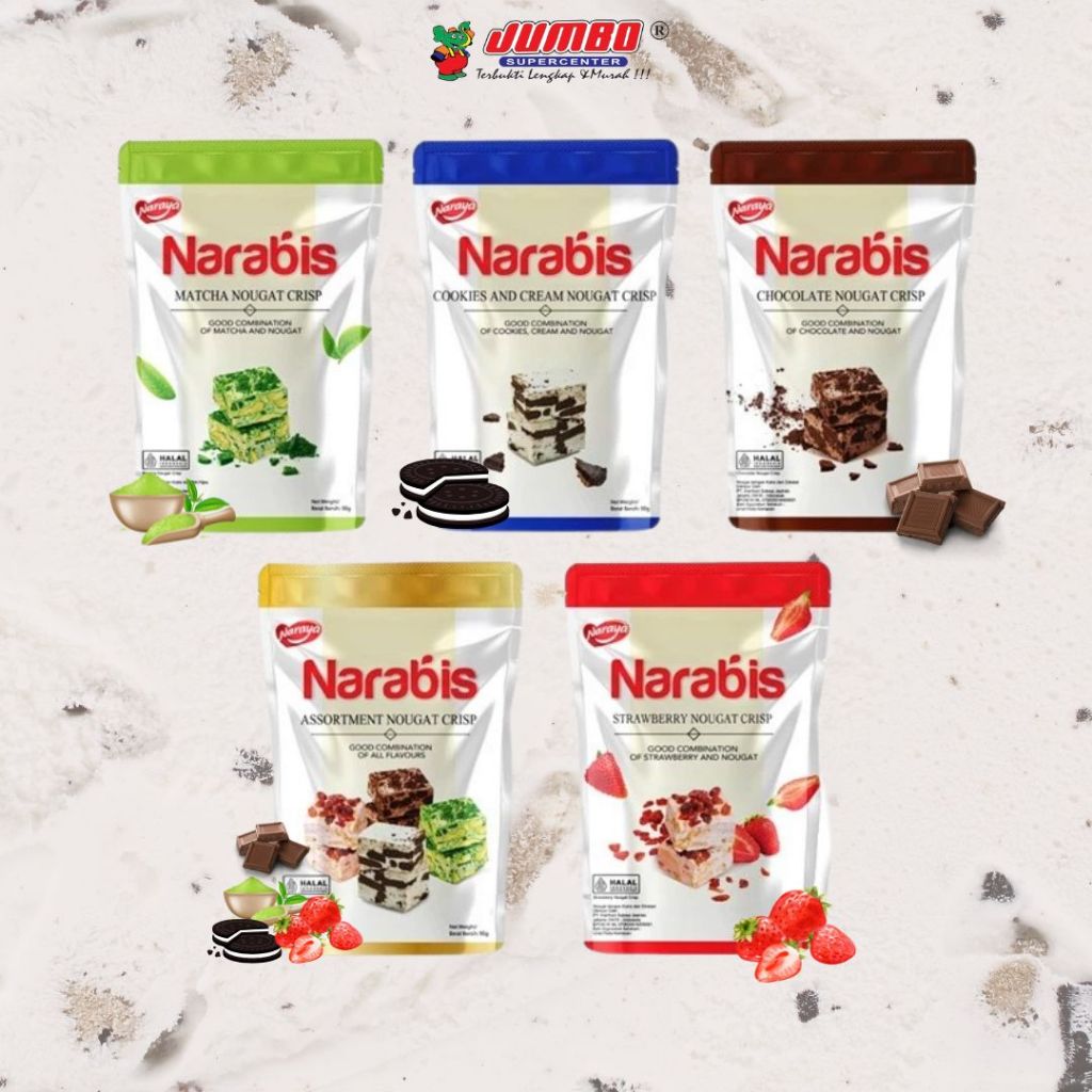 

Naraya NARABIS Nougat Crisp 90g / Snack