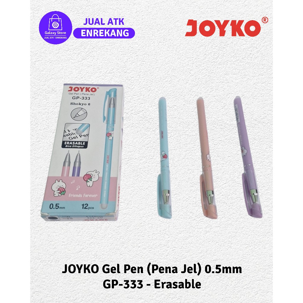 

JOYKO Gel Pen (Pena Jel) 0.5mm GP-333 Erasable