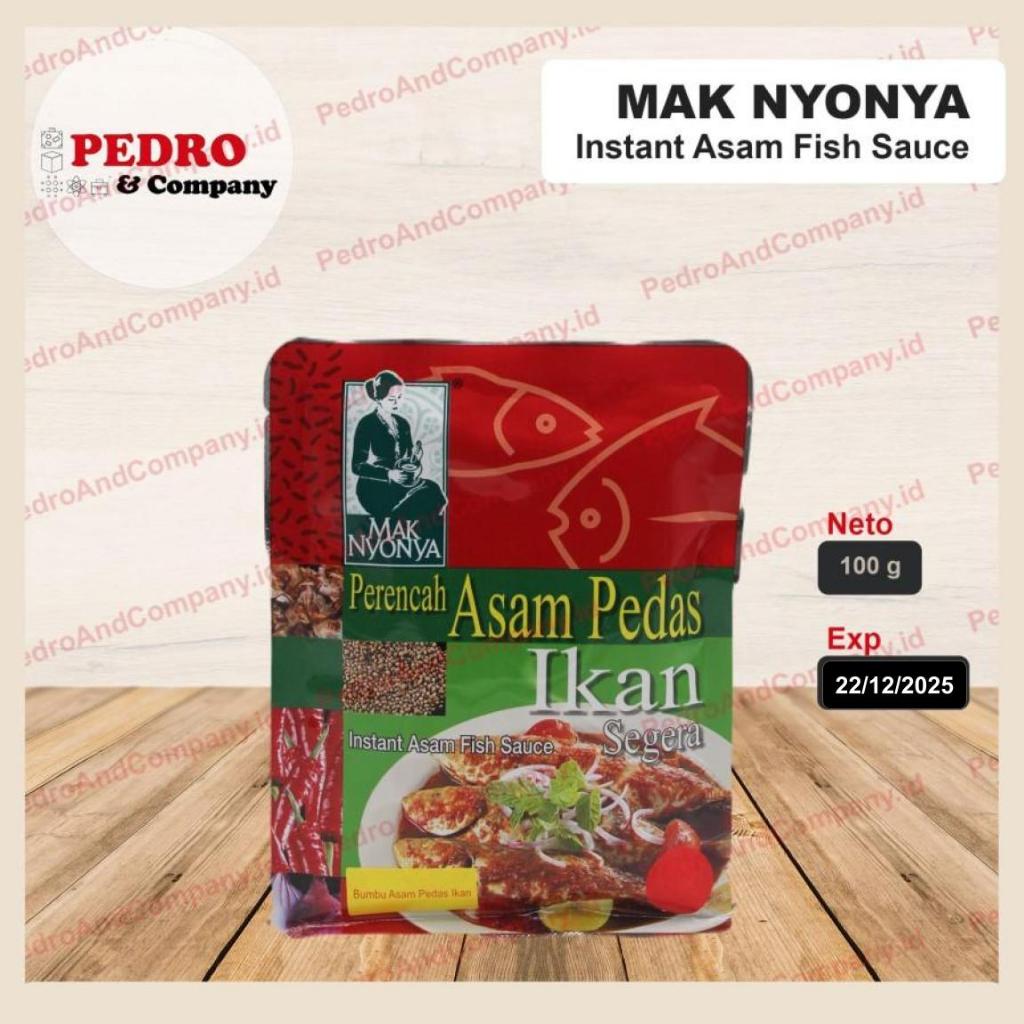 

Mak nyonya perencah asam pedas ikan segera sauce instant bumbu 100 gram - bumbu ikan pedes instan