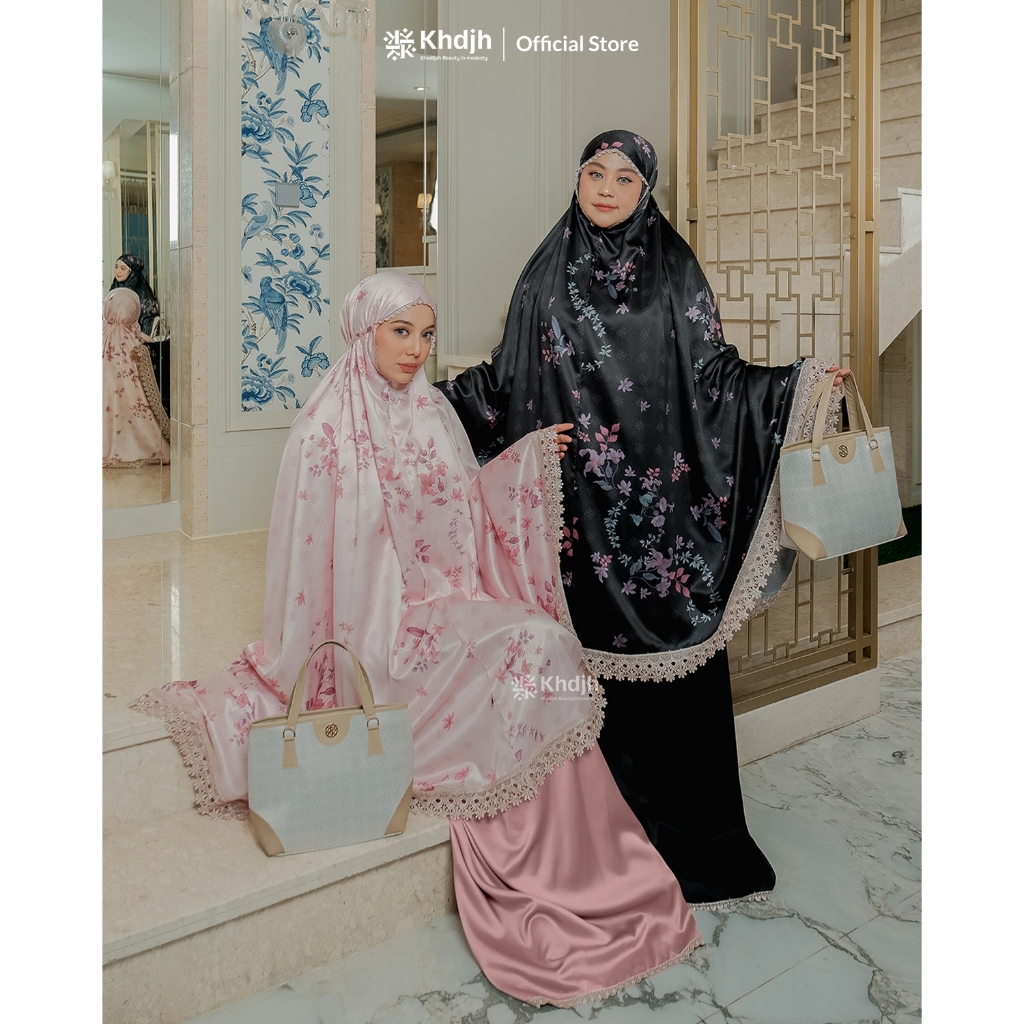 Mukena Dewasa Jumbo Premium Signature Silk Renda Mewah Terbaru Jasmine Edisi Lebaran