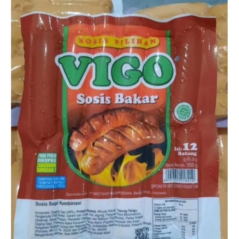 

VIGO SOSIS BAKAR SAPI 500G (isi12)