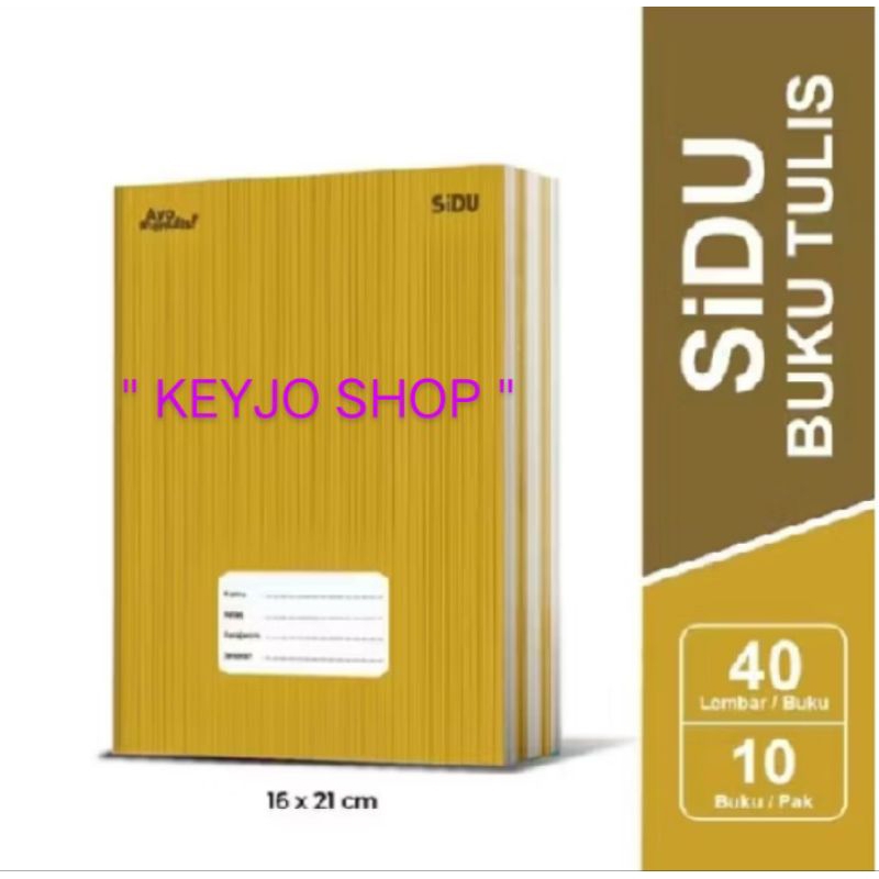 

Buku tulis SIDU sampul coklat 40 lembar 1 pack isi 10