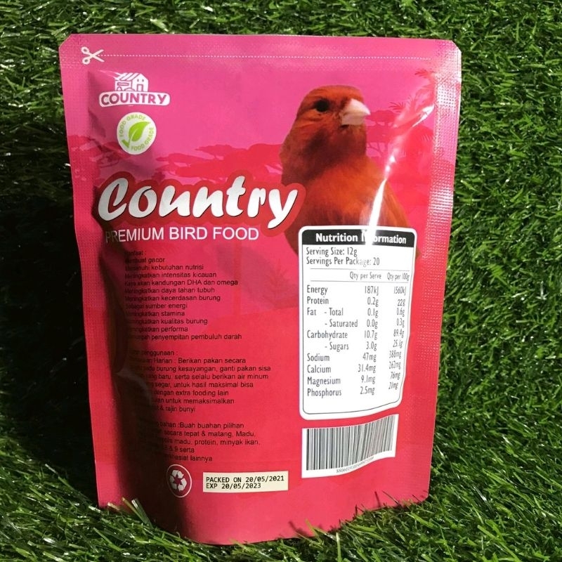 CEDE EGG FOOD RED COUNTRY KHUSUS MAKANAN BURUNG KENARI WARNA