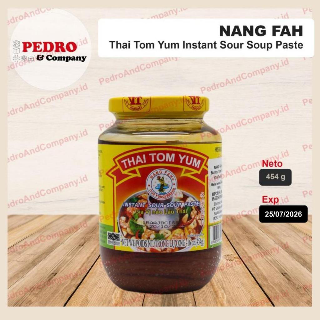 

Nang fah thai tom yum instant sour soup paste 454 gram - thai tomyam