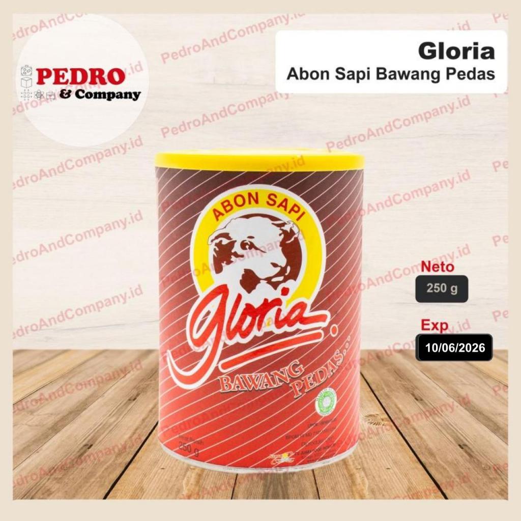 

Gloria abon sapi bawang pedas 250 gram - meat floss onion spicy