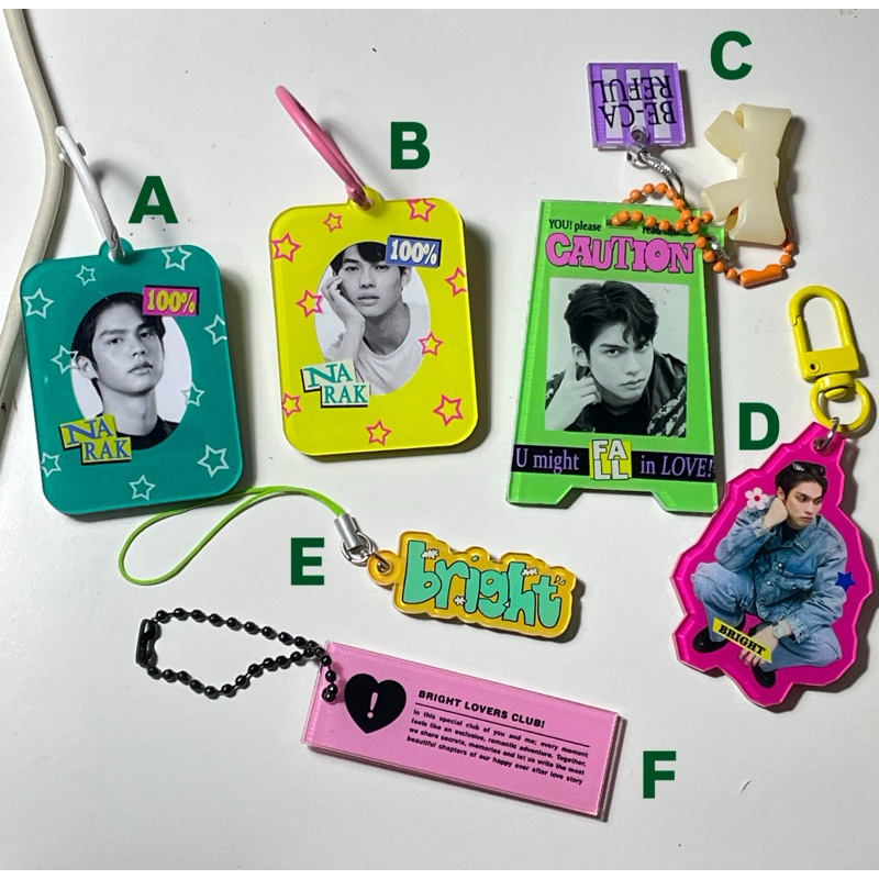 [ READY PRELOVED ] ACKER STUDIO PRELOVED ID KEYRING KEYCHAIN ACRILIC THAI STAR BRIGHT VACHIRAWIT WIN