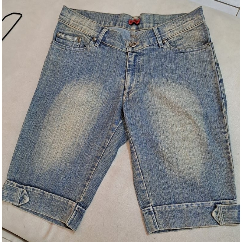 PRELOVE - Celana pendek celana jeans celana santai wanita Nego