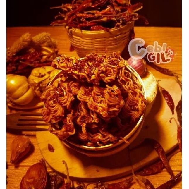 

Mie pedas daun jeruk ( CEBIGIL )