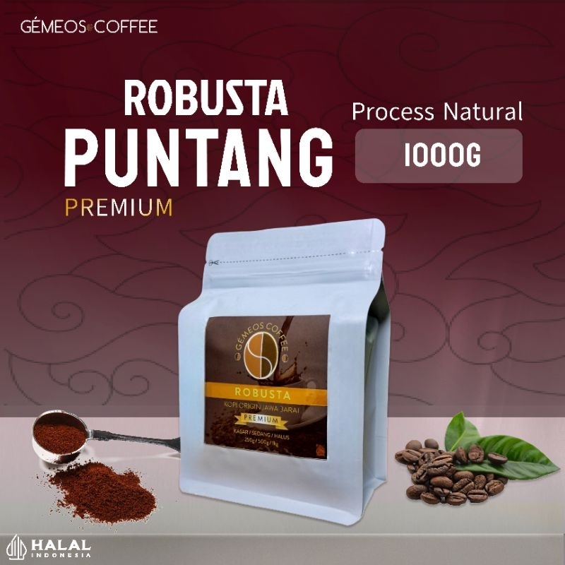 

PREMIUM Kopi Puntang Jawa Barat Robusta - Bubuk Murni 100% - 1kg