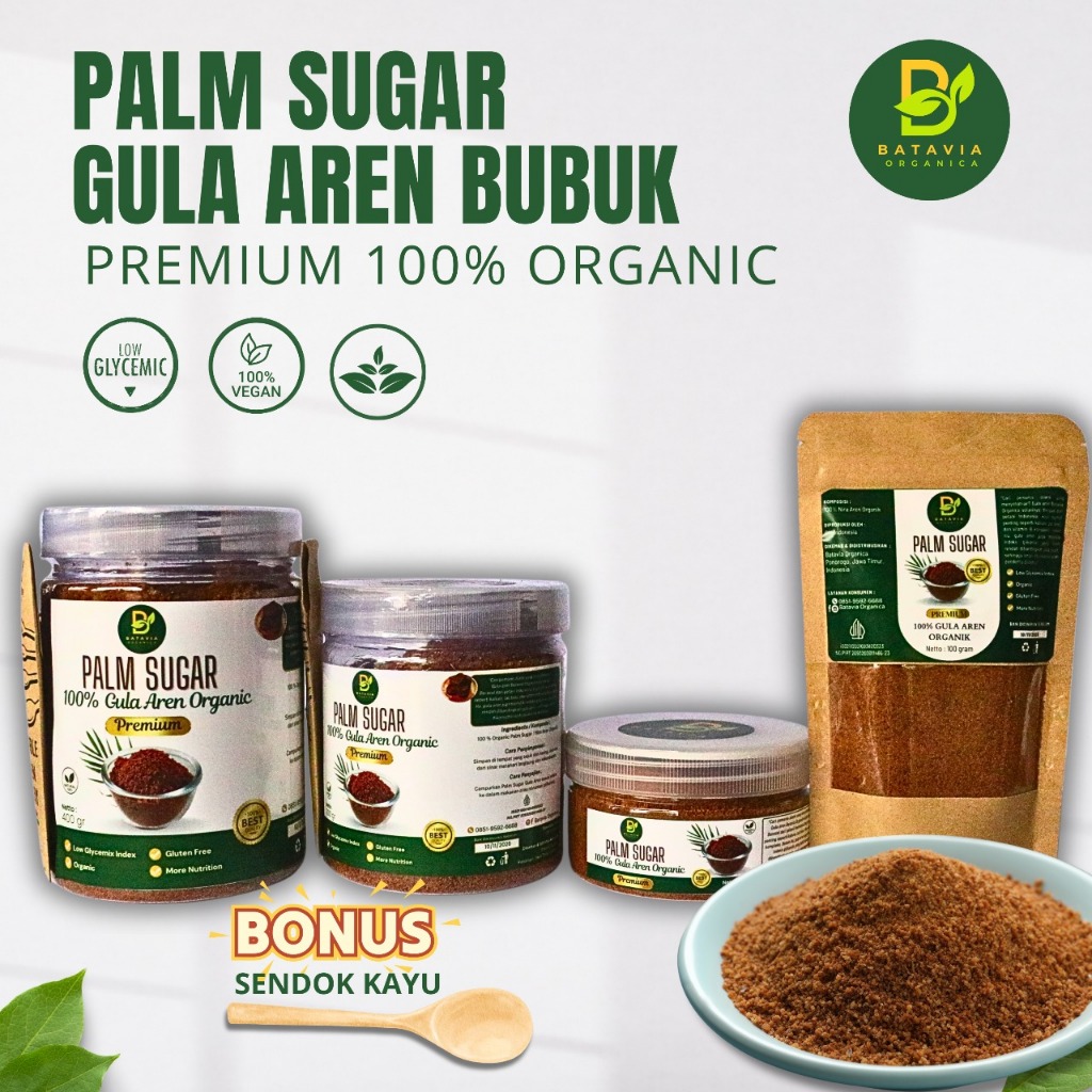

Batavia Organica Palm Sugar Gula Aren Premium 100% Organic