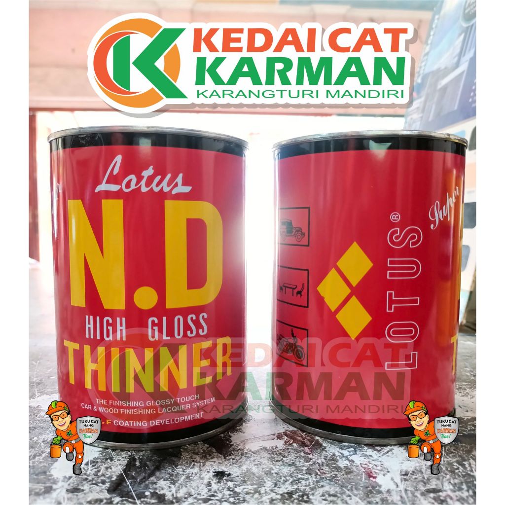 THINNER ND LOTUS TINER N D LOTUS LITER - PENGENCER CAT MOBIL EPOXY CATDUCO CAT MINYAK